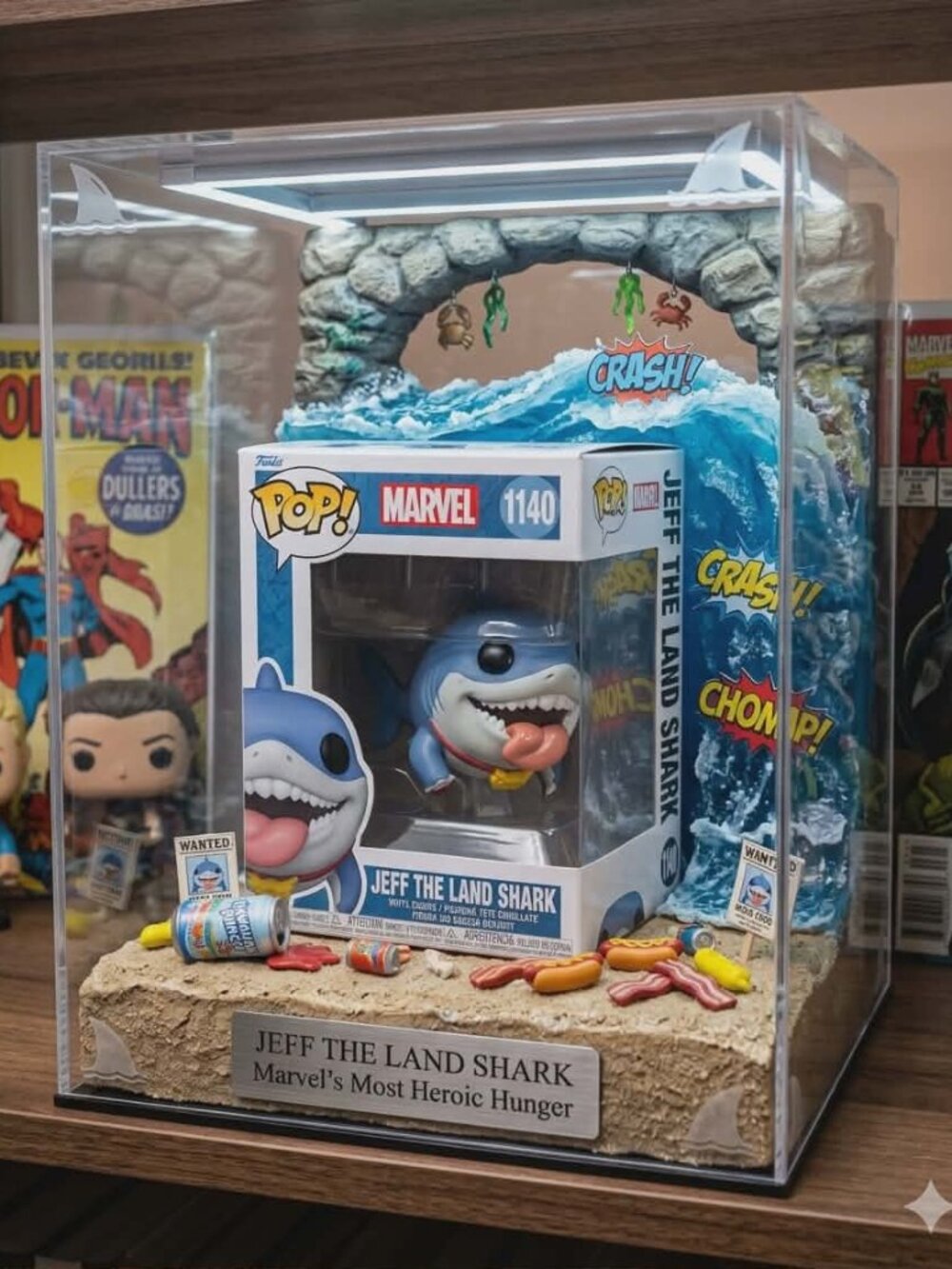 Funko Pop Marvel Rivals Jeff the Land Shark #1140 Vinyl Figure NIB